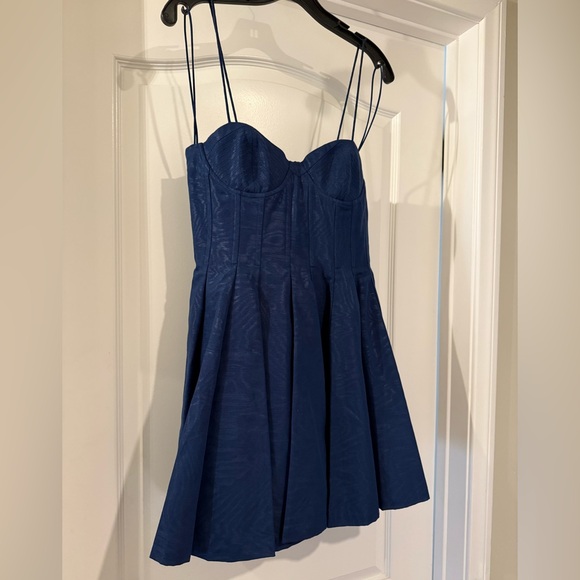 alice + olivia Adara bustier minidress in Royal Blue Sz 8 ✨NWT✨ - Picture 12 of 16